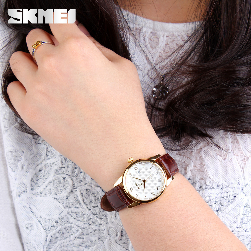 skmei time beauty men's watch cross-border hot men's quartz watch men's watch round couple watch wholesale men - Image 3