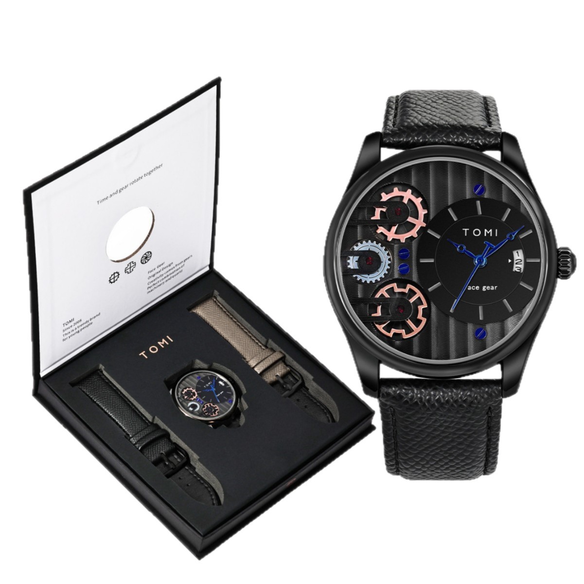 Tomi New Watch Men's Quartz Watch Business Belt Waterproof Men's Watch New Cross-Border Hot Style - Image 5