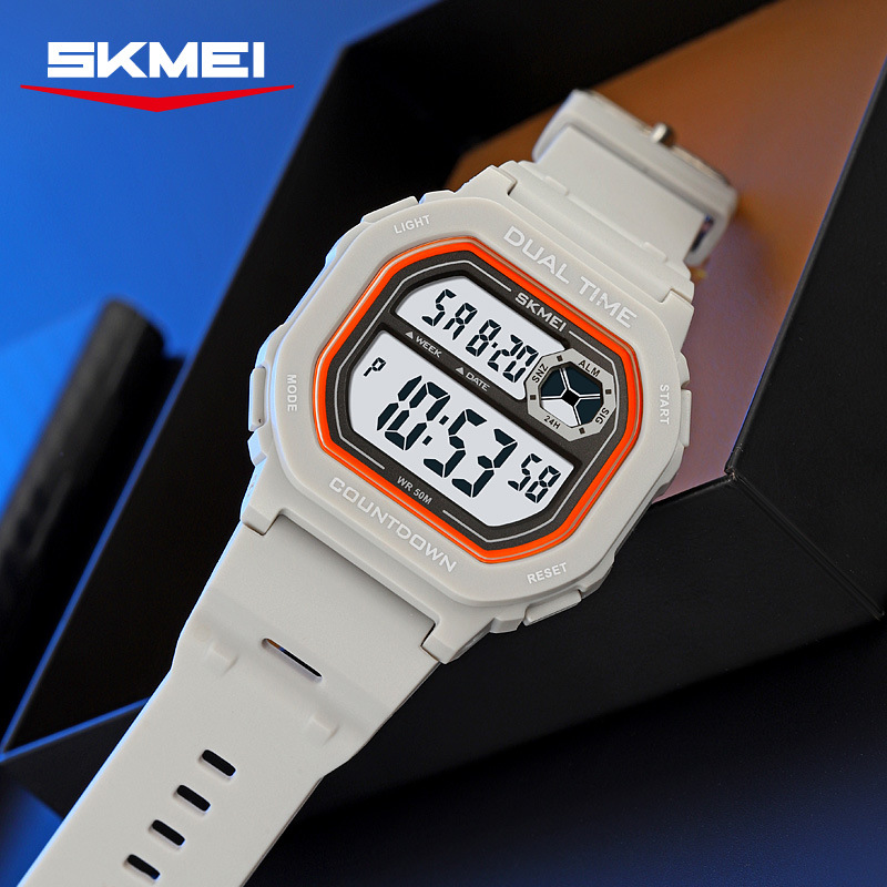 Momentum Waterproof Luminous Electronic Watch Sports Trendy Personalized Student Watch High-Looking Square Watch for Men and Women