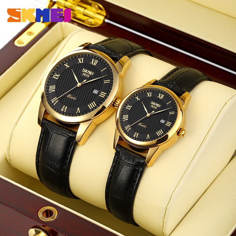 skmei time beauty men's watch cross-border hot men's quartz watch men's watch round couple watch wholesale men - Image 4
