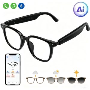 Ai Smart Glasses Gs07 Black Technology, Cross-Border Bestseller, Listen to Music and Make Calls, Smart Photochromic Lenses, Direct Supply from the Factory